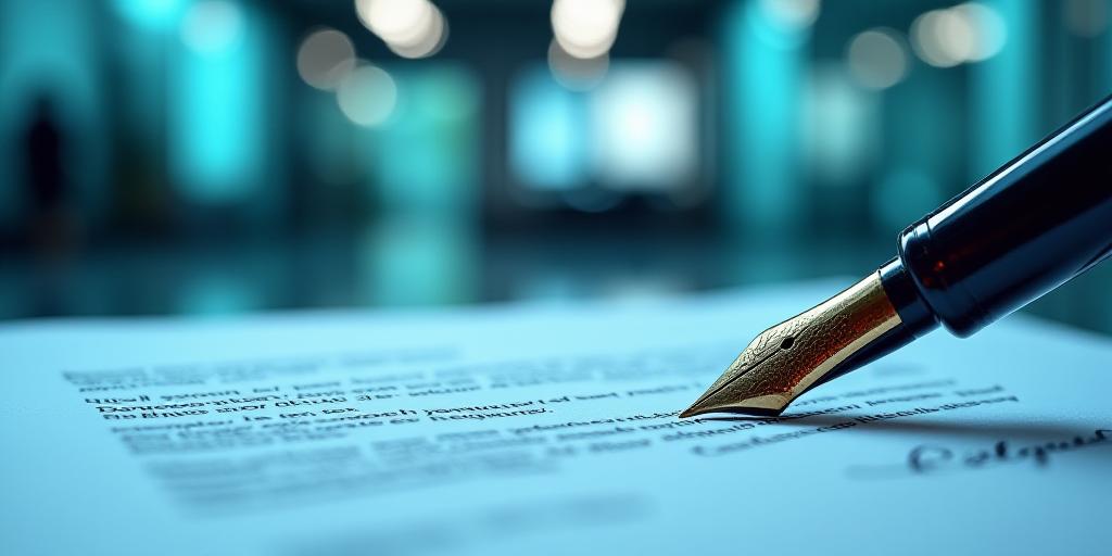 Legal documentation and a pen representing official agreement